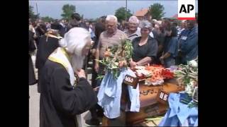 KOSOVO GRACKO FUNERALS OF SERB MASSACRE VICTIMS V [upl. by Heidy]