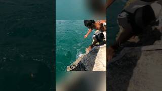 Rock Fishing part 4  Giant trevally fishing mancing ikanbesar gianttrevally rockfishing [upl. by Acirderf]