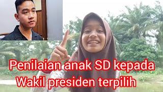 penilaian anak SD kepada wakil presiden terpilih [upl. by Ynohtna]