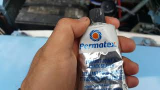 Permatex exhaust crack sealer review [upl. by Airdnaed]