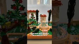 Newly revealed LEGO 10359 Fountain Garden is BEAUTIFUL lego legoflowers legoset legonews [upl. by Eidas]