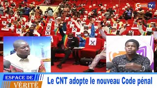 urgent Le CNT adopte le nouveau Code pénal [upl. by Ellenuahs]