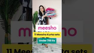 11 Meesho kurta Sets in 20 second under 700  Rs meesho shorts ytshorts trending kurti suit [upl. by Mariam]