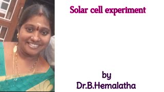 Solar cell  VI characteristics [upl. by Larkin227]