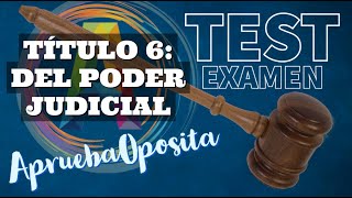 poder judicial constitucion española Test Normativa Estatal poder judicial constitucion oposiciones [upl. by Grosvenor]