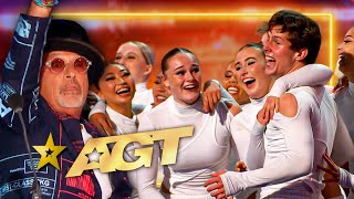 INCREDIBLE and UNIQUE Dance Audition Wins the GOLDEN BUZZER on Americas Got Talent 2024 [upl. by Auqined]