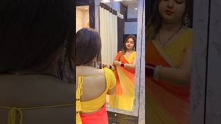 Manisha Jaiswara dance backless love aunty womensclothing backlesssaree navel blouseback [upl. by Nnalorac]