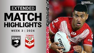 Pacific Championships 2024  Kiwis v Tonga XIII  Extended Match Highlights [upl. by Charbonneau]