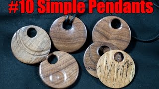 10 Simple Pendants  Wood Turning  Acolyte Turner [upl. by Kape]