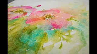 How to Control Watercolour While Adding Fluid Color [upl. by Enilrac]