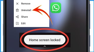 Home Screen Locked Oneplus While Uninstalling Apps  Home Screen Locked App Not Uninstall [upl. by Handy]