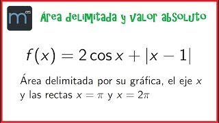 Áreas e integrales de funciones con valor absoluto selectividad Madrid 2018 integrales [upl. by Ahsak696]