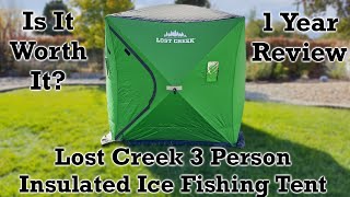 Lost Creek 3 Person Insulated Ice Fishing Tent Review Is It Worth It [upl. by Yorgen313]