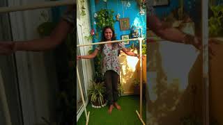 Navratri backdrop decoration ideas using Upvc pipe Comment and subscribe if you liked it shorts [upl. by Ahterahs975]