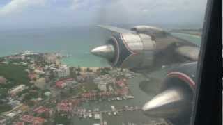 St Maarten Takeoff Cabin DC7 [upl. by Bonacci]