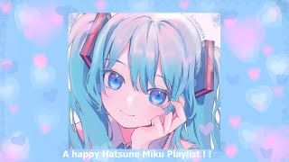 Happy vocaloid booster   Cute soft miku songs for you to cheer up [upl. by Aelanej]