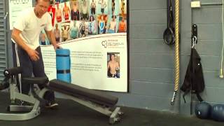 How to set up an adjustable bench for a Glute Ham Raise [upl. by Wulfe]