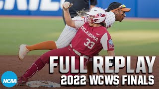 Oklahoma vs Texas 2022 Womens College World Series Finals Game 1  FULL REPLAY [upl. by Arded]