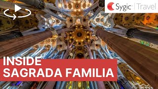 360 video Sagrada Familia Interior Barcelona Spain [upl. by Adam457]