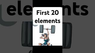 The Periodic Table first 20 elementsshorts periodictable feedshorts [upl. by Dougal]