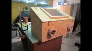 Sandstrahlkabine selber bauen  How to build a sandblasting box [upl. by Ojeillib]