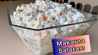 5 DAKİKADA HAZIR OLAN LEZZETLİ MAKARNA SALATASI🙌🏻Makarna Salatası Nasıl YapılırAmerikan Salatası [upl. by Lias289]