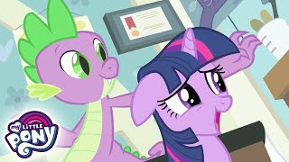 My Little Pony en français 🦄 L’anniversaire de Spike  La magie de lamitié  Épisode Complet [upl. by Noemys852]