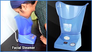 Facial steamer Review amp DemoFacial Steaming For Glowing And Younger looking skin [upl. by Munford577]