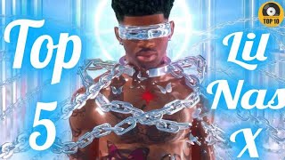 Top 5 Lil Nas X Songs  Top Lil Nas X Songs [upl. by Saimon]