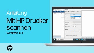 Scannen Sie ein Dokument oder Foto von Ihrem HP Drucker auf Ihren PC unter Windows 10  HP Support [upl. by Hemphill]