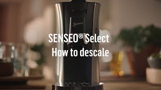 How to descale the SENSEO® Select Coffee pad machine [upl. by Yllus727]