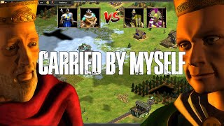 Im uploading every game of AOE2 I play until I die in 4K  414 Carried By Myself [upl. by Anev]