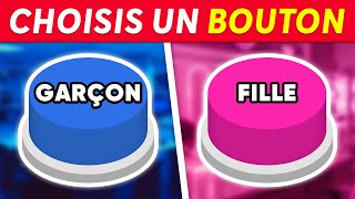 Choisis un BOUTON 😱 FILLE ou GARÇON  🔵👀🔴 Robo Quiz [upl. by Tnomal627]