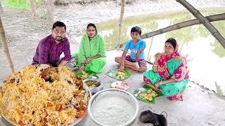 chicken biriyani recipe by popi kitchenএকদম দোকানের মতো চিকেন বিরিয়ানি বানালাম সাথে বোঁদে রায়তা [upl. by Prince]