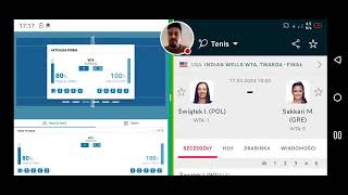 Swiatek vs Sakkari Live Stream  Indian Wells 2024  Final  Iga Świątek vs Maria Sakkari Live [upl. by Lust589]