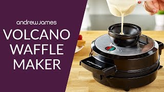 The Volcano Waffle Maker  Perfect Waffles Every Time By Andrew James [upl. by Swinton99]