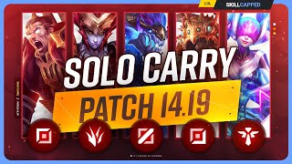 The NEW BEST SOLO CARRY CHAMPIONS on PATCH 1419  League of Legends [upl. by Ennovahs]