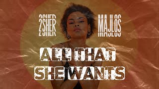 2SHER X MAJLOS  All That She Wants Lyric Video [upl. by Afatsum]