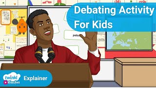 How To Teach Children to Debate  Fun Debating Activity For Kids [upl. by Anelra]