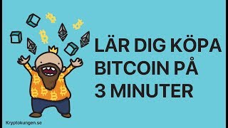 Hur köper man Bitcoin Lär dig köpa Bitcoin och Ethereum på 3 minuter [upl. by Vachell]