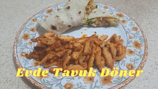 Evde Tavuk Döner Tarifi [upl. by Ataliah]