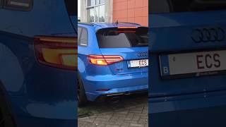 CRAZY Tuned AUDI RS3 Doing LAUNCH CONTROL 🚀  audirs3 twinturbo youtubeshorts [upl. by Nowtna]