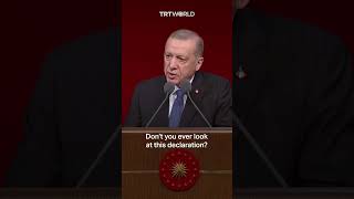 Erdogan West ignoring Palestinian human rights [upl. by Normalie]