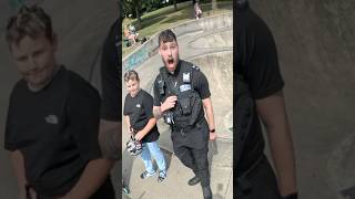 He couldn’t believe it👮🏻‍♂️ police funny skatepark scooter skate bike comedy [upl. by Eaton895]