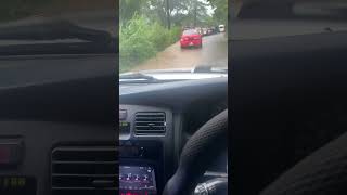 Rain and poor drainage junction main road before golden spring Jamaica [upl. by Cutler]