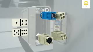 HanModular® Domino Modules  The next level of modular industrial connectors [upl. by Ettenom]