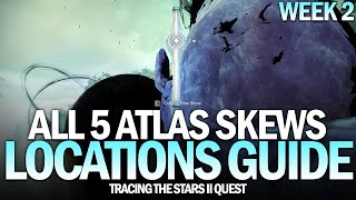 All 5 Atlas Skews Location Guide  Tracing the Stars II Week 2 Destiny 2 [upl. by Retswerb]