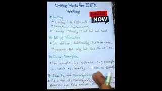 Effective Linkers for IELTS Writing ieltswriting vocabulary tipsandtricks spokenenglish [upl. by Rozina]