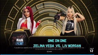 Zelina Vega vs Liv Morgan WWE2K24 [upl. by Nomead]