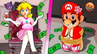 Mario is indifferent to Peachs pregnancy and her punishment Mario Roblox [upl. by Ennovoj]